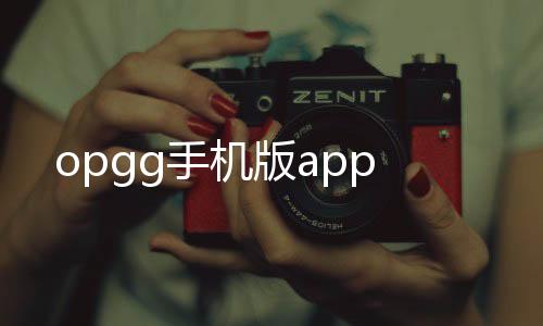 opgg手机版app下载